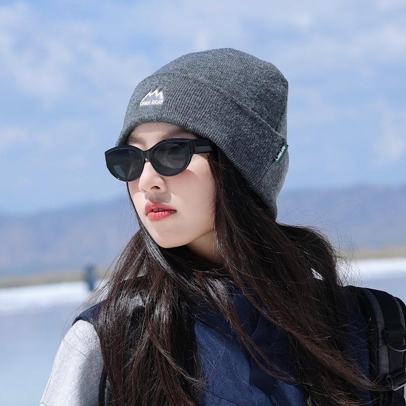 Xl Size Knitted Beanie For Women With Big Head Warm Winter Slouchy Hat Ear Flap Cap Fashion Casual Outdoor