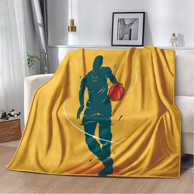 Fashion Basketball Blanket Custom Lightweight Thermal Insulation Blanket Sofa Blanket Bed Office  Blankets for Beds