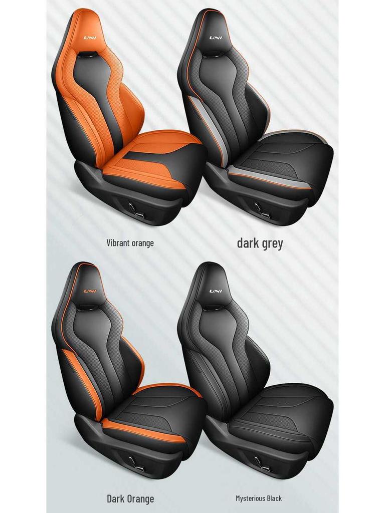 Breathable Perforated Seat Covers for 2023-2025 Changan Uni-V, All-Season Universal Fit.