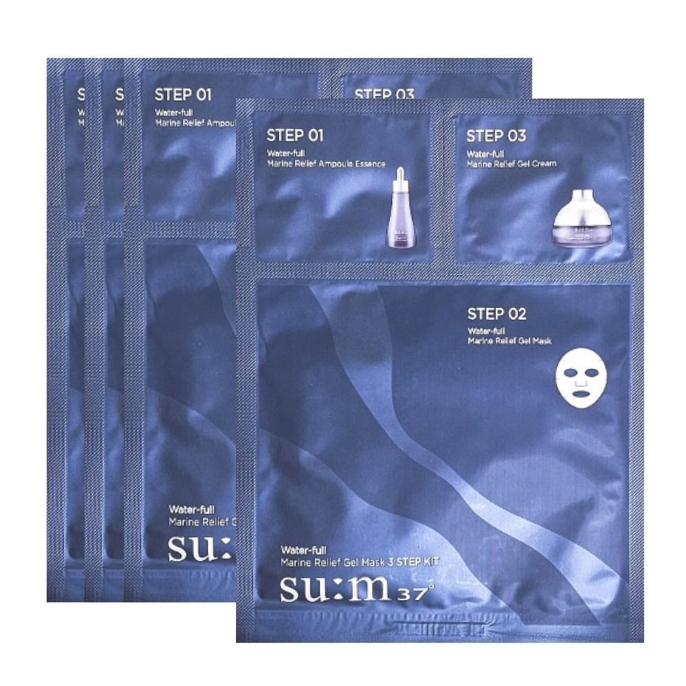 

SUM37 Маска Waterfull Marine Relief Mask 3STEP KIT для перепродажи, всего 15 листов, 1 шт., 4 шт.