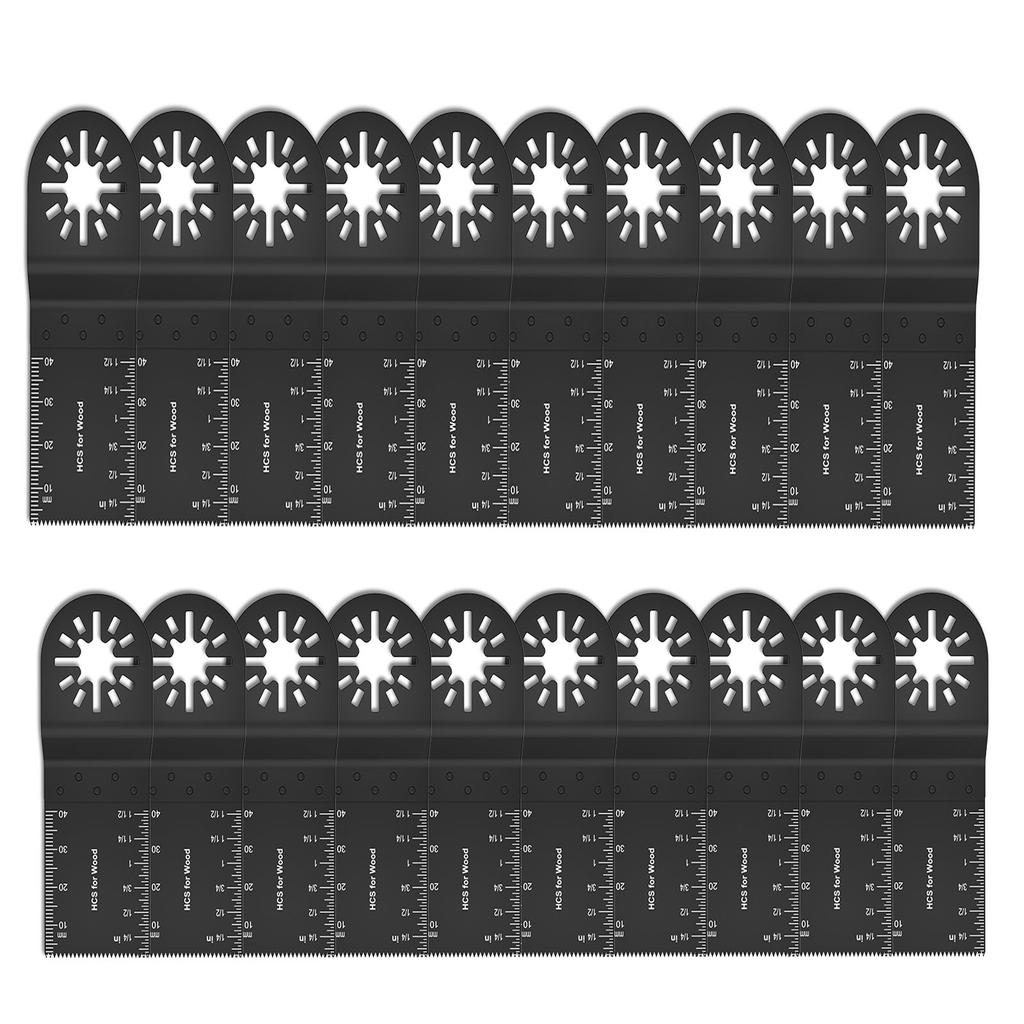 10/12/20PCS Oscillating Saw Blade Multi Tool Blades Quick Release Saw Blade Renovator Cutter Blade For Wood Plastic Cutting