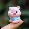 Winzige Harztiere Figur Mini Tiger Katze Hase Kuh Miniaturstatue für Puppenhaus Feengarten Terrarien Pflanzentopf Dekorationen Kuchenaufsatz Dekoration