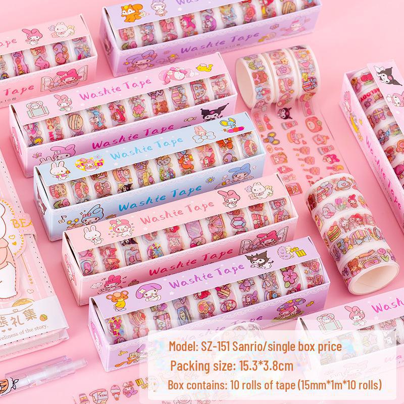 Creative Cartoon PET Transparent Tape & Sticker Gift Set for Children's Day