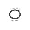 ACROPIX Power Steering Pump O Ring Inlet Outlet Seal Connector Gasket Compatible with Honda Accord Black Red 4pcs