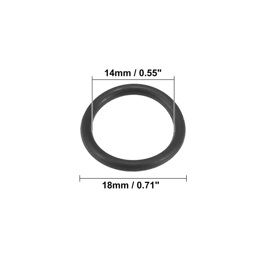 ACROPIX Power Steering Pump O Ring Inlet Outlet Seal Connector Gasket Compatible with Honda Accord Black Red 4pcs