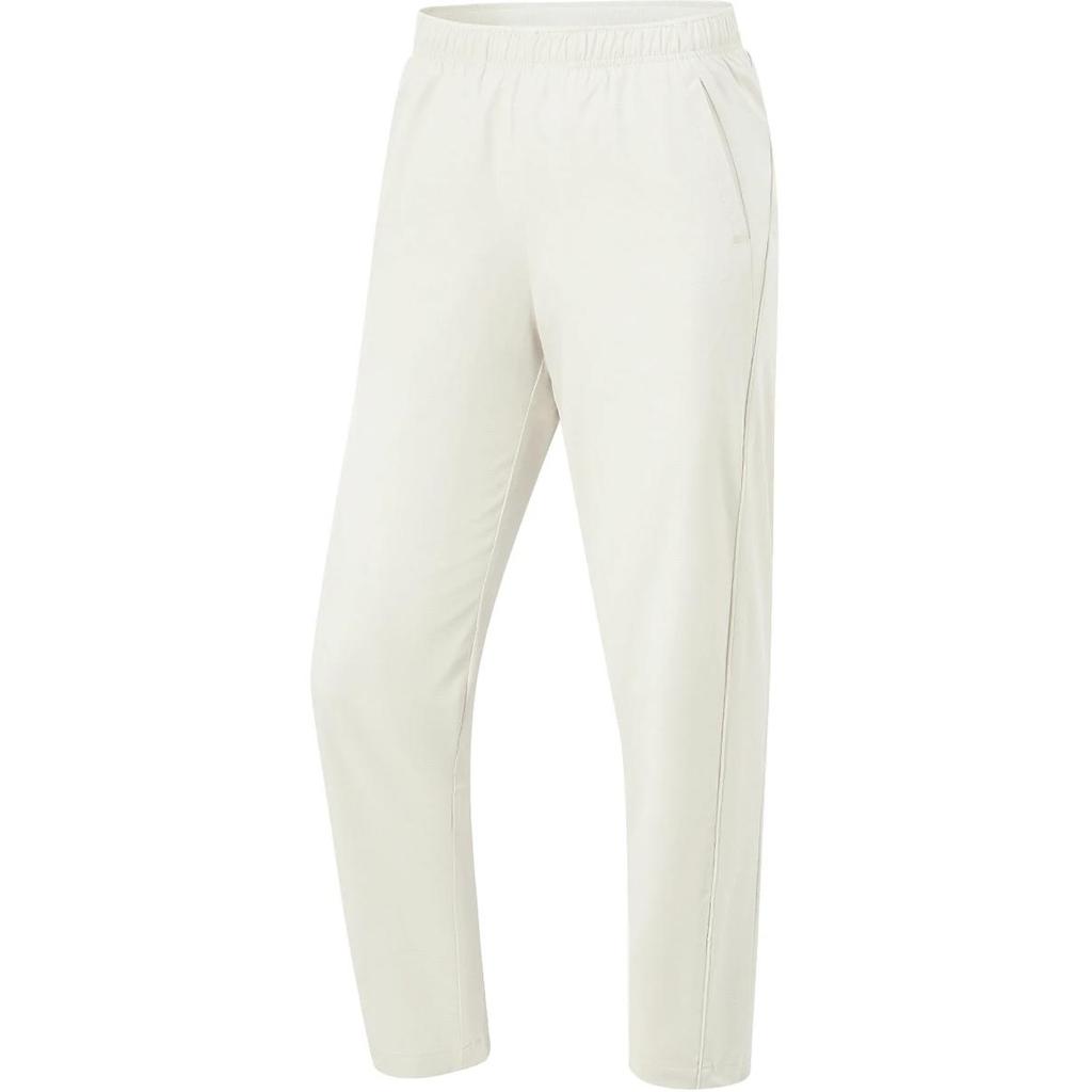 Li Ning Fitness Series Solid Color Mid Waist Comfortable Breathable Straight Leg Sports Long Pants Women Pants Silver-Birch-Gray AYKU480-1