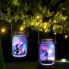 1pc Solar Mason Jar Light Waterproof Fairy Firefly Jar Lids Lamp For Holiday Party Christmas Patio Lawn Garden Decor Lighting
