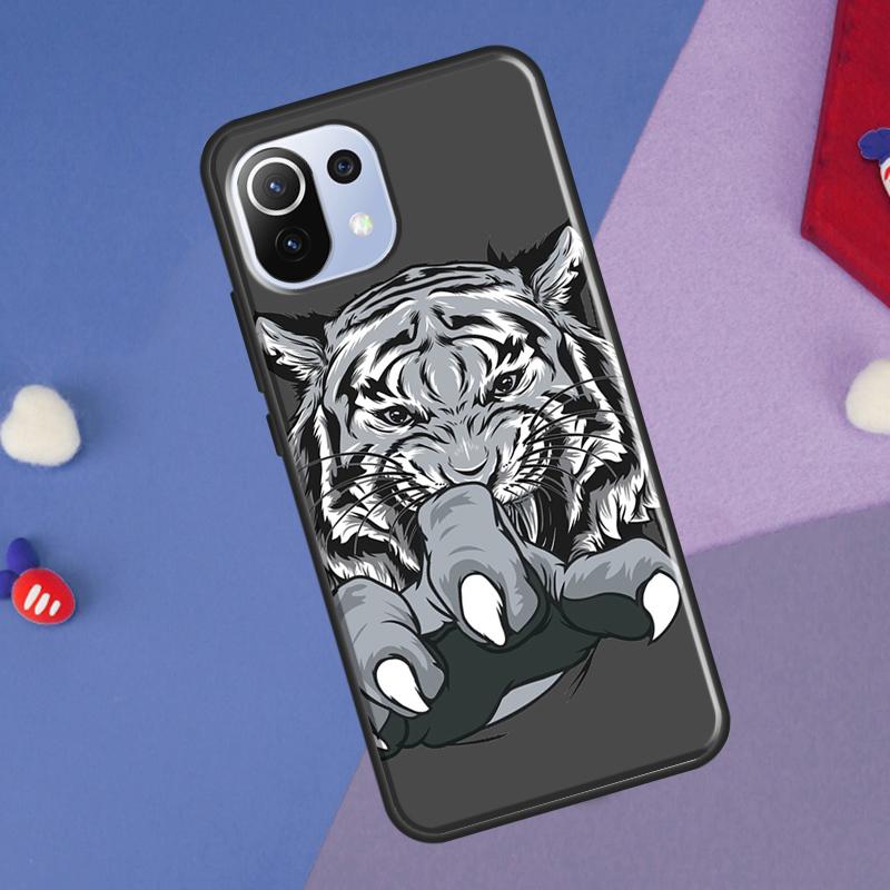 Lion Tiger Face Cover For Xiaomi 14 Ultra 13 11T 12T 13T 14T Pro POCO X7 X6 Pro X3 X5 F3 F5 M6 F6 Pro Case