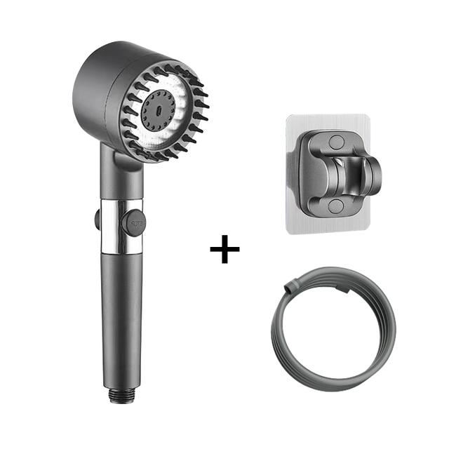 

4 режима насадки для душа, насадка для душа высокого давления, портативный фильтр, кран для дождя, кран для ванной комнаты, дома, инновационные аксессуары 3 inch фиолетовый