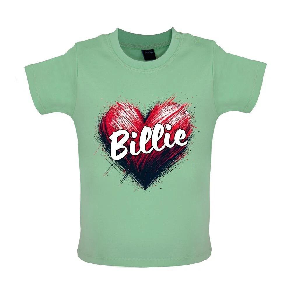 Love Heart Billie - Kids Baby Kids Boys Girls Unisex T-Shirt / Bodysuit - Sing Concert Fan Love 2001 100