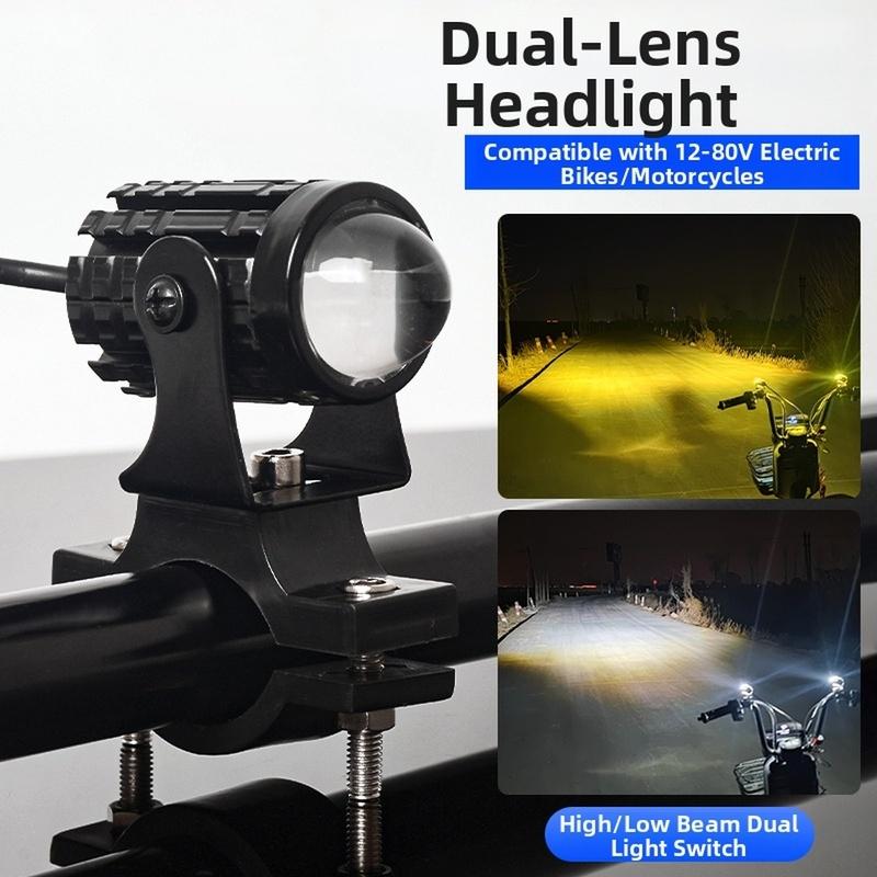LED Spotlight Headlights Mini 5W LED Spot Light For Motorcycle Bike Accessories 12 80V Waterproof High Brightness Fog Lights