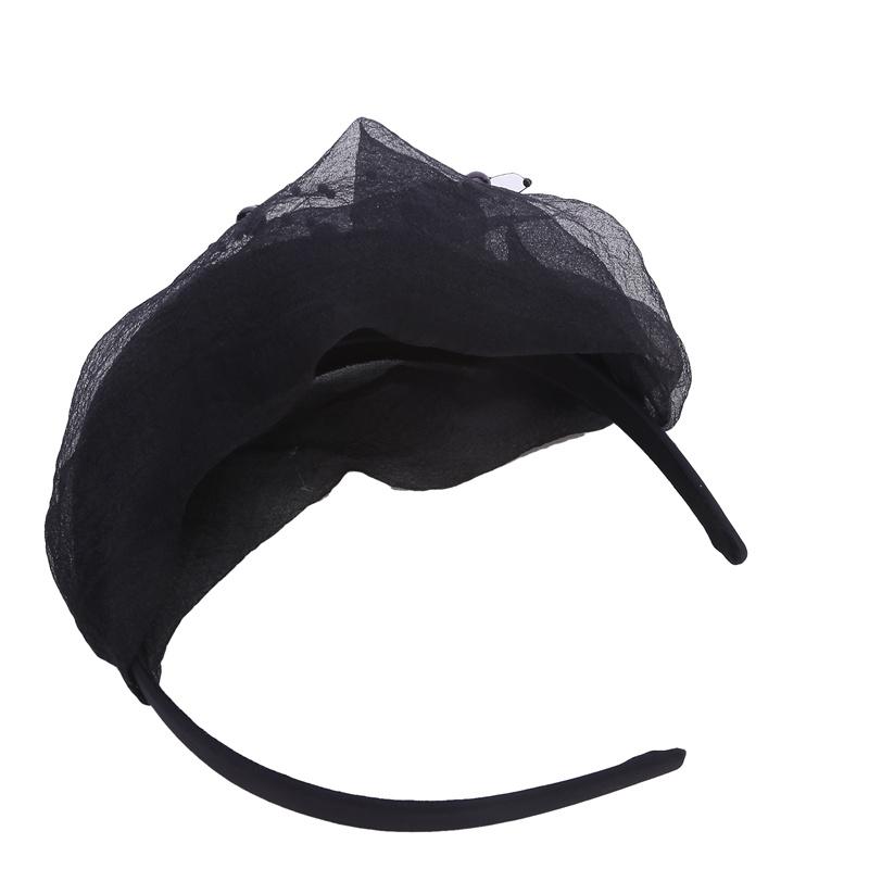 Dámská módní čepice turban z korálků Elegantní pokrývka hlavy večeře na čajový dýchánek