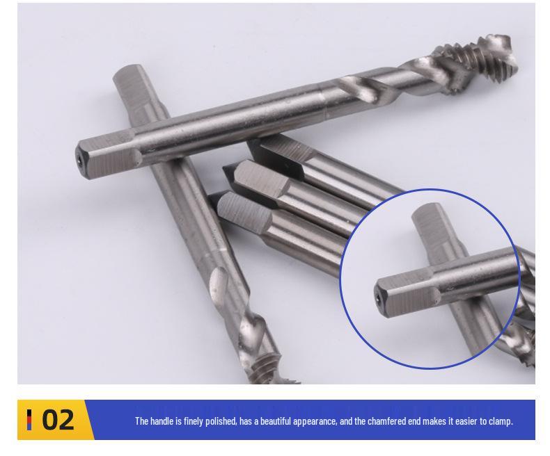 Premium Copper-Aluminum Spiral Thread Tap M2-M12 - Short Flute Machine Tap