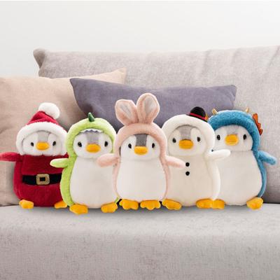 Cartoon Dolls Children's Gift Soft And Cute Cross Dressing Penguin Plush Toy, Birthday Gifts,1pc,7.8inch