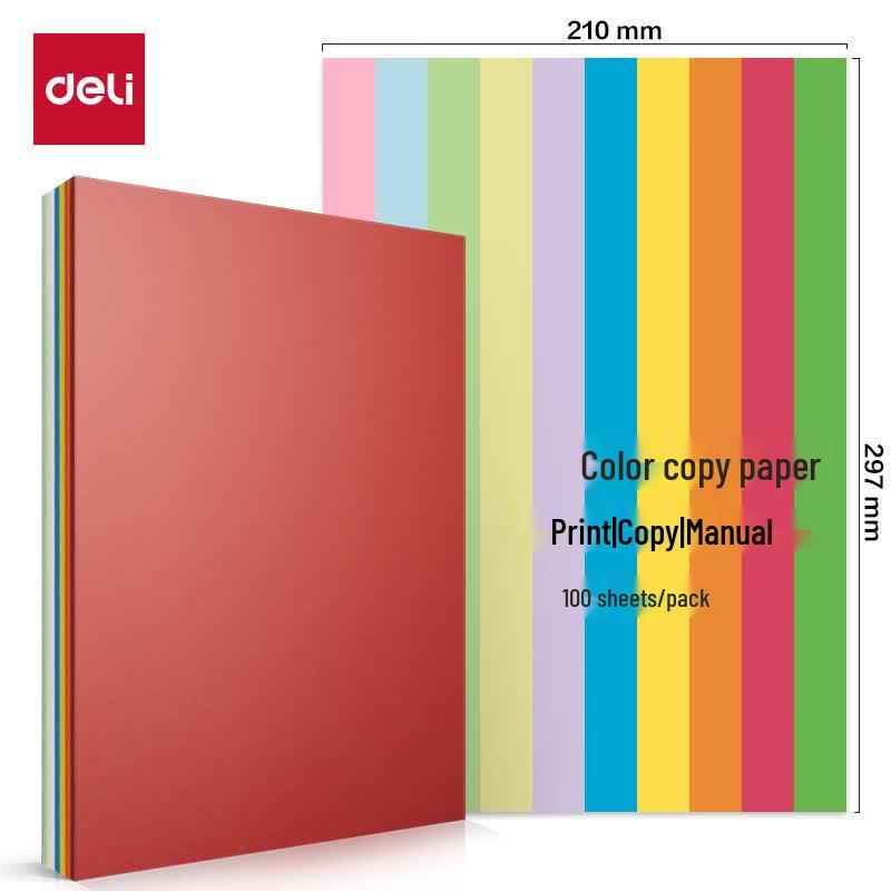 Deli A4 Assorted Color Craft Paper