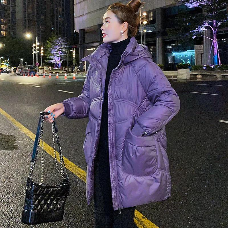 

Женская зимняя универсальная верхняя одежда, женственная темпераментная элегантная свободная куртка 2XL