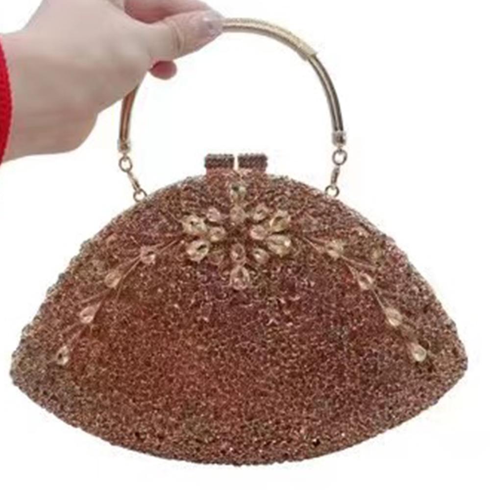 Bolso de Noche Grande para Mujer con Pedrería Bolsos de Mano con Piedras de Novia Bolso de Mano Superior de Boda con Diamantes Bolso de Mano para Fiesta de Boda con Cristales