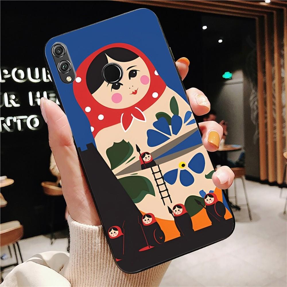 Russian Dolls Matryoshka Cute Phone Case For Huawei Honor 10 Lite 9 20 7A 9X 30 50 60 70 Pro Plus Soft Silicone Cover