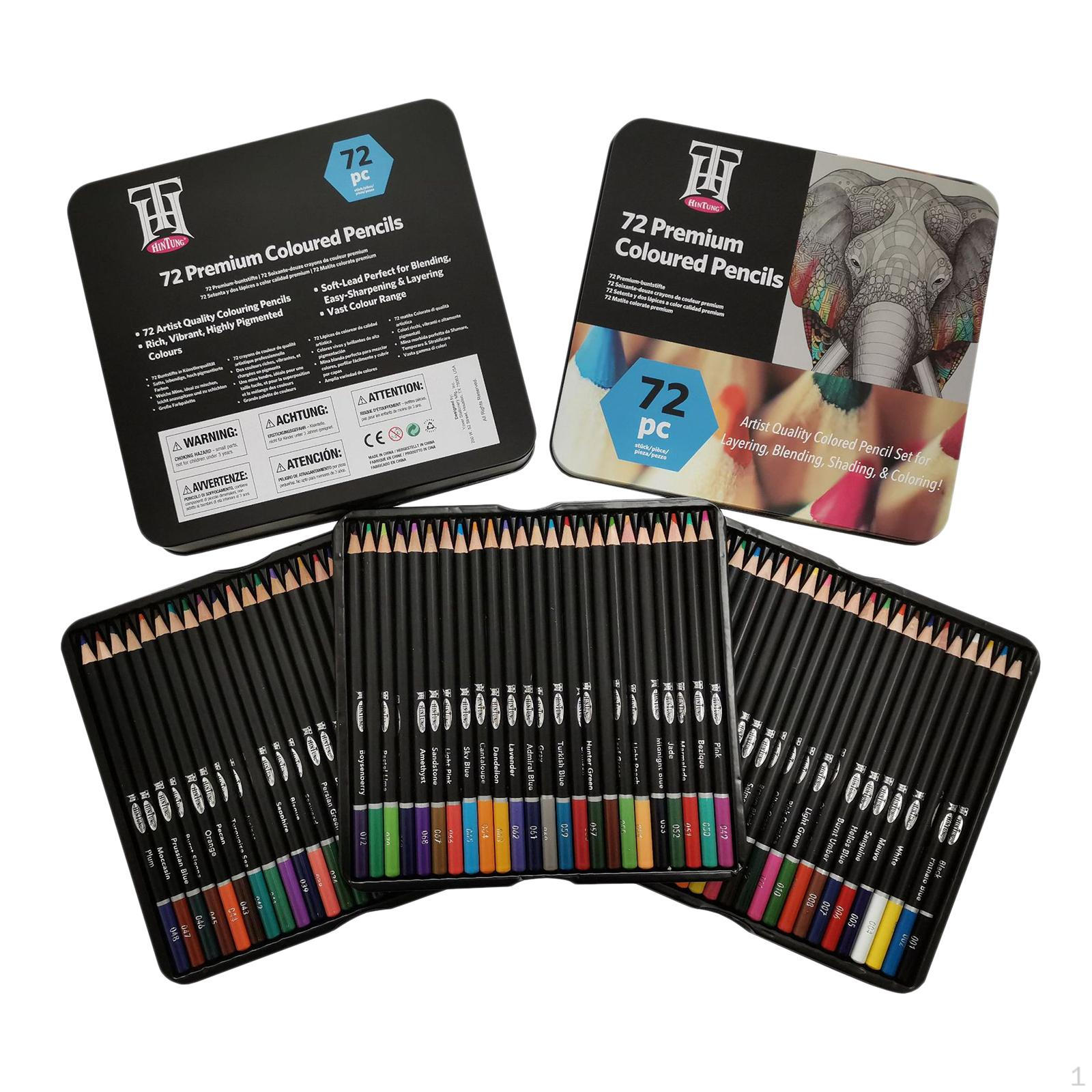 

Colored Pencils - Assorted Colors for Kids Adults Colouring Books, Art Artist Drawing 72 Colored