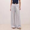 Women's High-Waisted Striped Wide Leg Pants with Tie Waist for Casual Vacation Wear