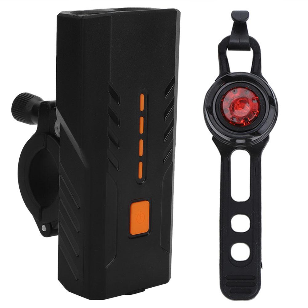 Portable USB Rechargeable Bike Front Light Bicycle Taillight Cycling Light Safety Flashlight