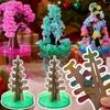 Magic Paper Sakura Crystal Trees DIY Flowering Cherrytree Novelty Toy Boys Girls Gift Christmas Home Xmas Tree Decor Ornament