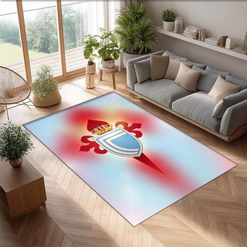Celta Vigo FC Soccer Football Pattern Soft Area Rug Non Slip Indoor Floor Carpet Sports Decor Mat for Bedroom