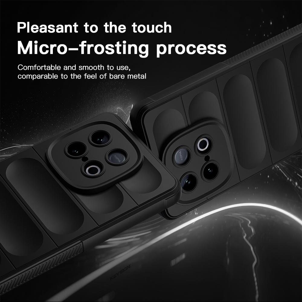 KEYSION Shockproof Matte Case for IQOO Z10 Turbo 5G Anti-skid Soft Silicone Phone Back Cover for VIVO IQOO Z10 Turbo Pro 5G
