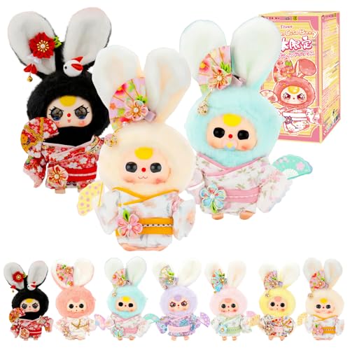 TOP TOY Baby Three Macaron Usagi Japan Limited Series Plush Soft Vinyl Pendant 6 Pieces Gachapon Blind