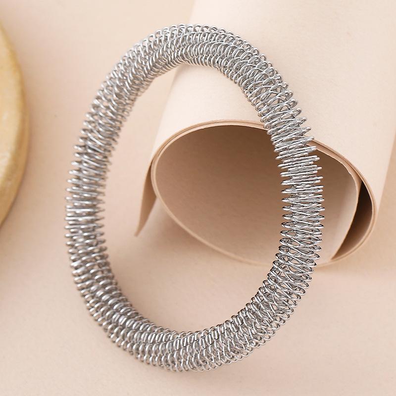 Adjustable Gold-Plated Titanium Steel Mesh Bracelet