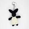 Cute Plush Rabbit Keychain Cartoon Doll Toy Big Ear Rabbit Pendant Keyring for Women Couple Bag Ornament Car Key Chain