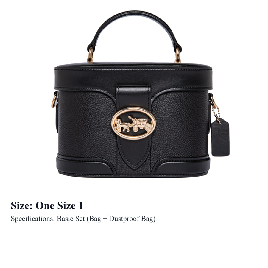 COACH Georgie Leather Box Bag, Wine