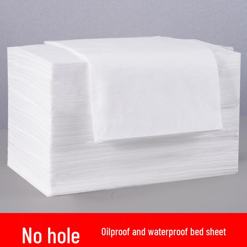 Einweg-Vlies-Bettlaken - Atmungsaktiv, 100 Stück mit Loch, Ölbeständig, Perfekt für Kosmetikstudios oder Massageliegen