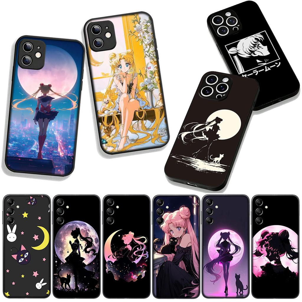 Cover Beautiful S-Sailors Girl Moon for Samsung Galaxy A36 A17 A26 A07 A35 A54 A53 A13 A33 A34 S8 S9 S20 S21 FE S10 Plus Case