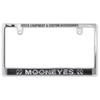 [MG062CHMO] MOONEYES Chrom Kennzeichenhalter mit neuem Mooneyes Logo (1 Rahmen)