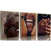 3Pcs Fashion N N Black Man Wall Art Black Man Trend Poster Prints Pictures Hip-hop Aesthetics Luxury Street Wall Decor Artwork for Teen Boy Room DJ