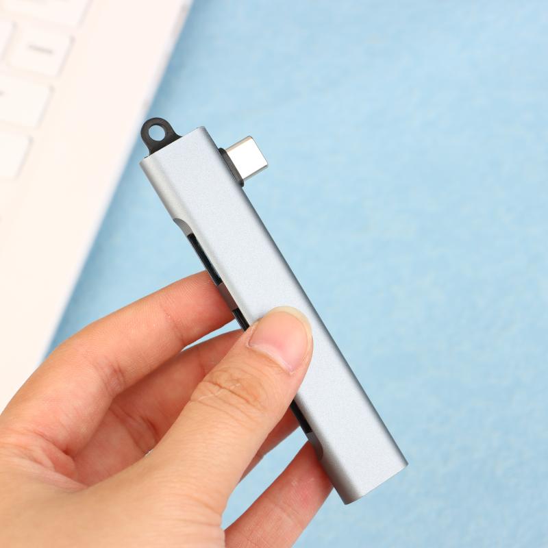 1 Stück PC-Zubehör 4-Port-USB-3.0-Hub High-Speed-Typ-C-Splitter 5 Gbit/s Multiport-Hub 4 USB 3.0 2.0-Anschlüsse