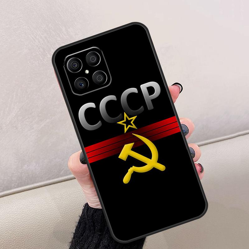 USSR Flag Soviet Union For Honor Magic 7 6 5 8 Pro Case For Honor 200 Lite 400 70 50 X8c X8b X9a X9b X9c X9d Win RT