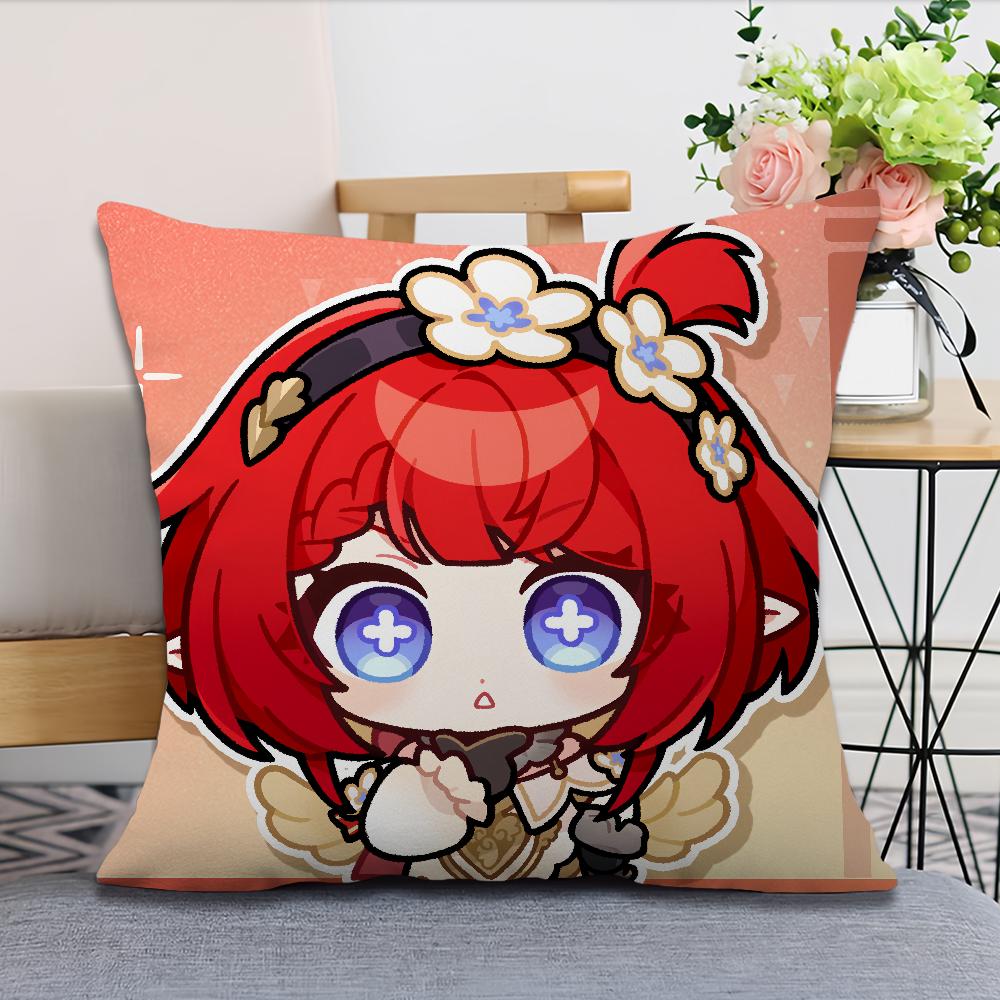 Star Rail Soft Comfortable Pillow Honkai Case for Sofa Living Room Home Cute Office Tribbie Decor Protective Covers