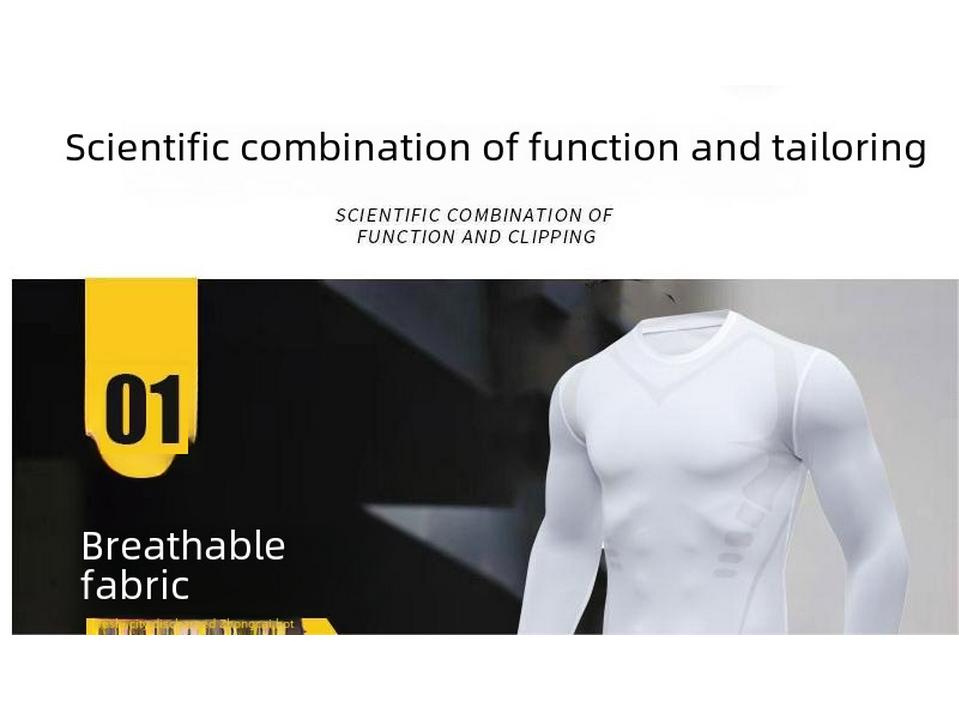 Herr Löpar-T-shirt Snabbtorkande: Andningsbar, Hög Elasticitet, Svettavledande Fitness Topp