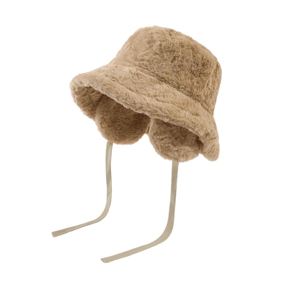 

Ветрозащитная шапка с защитой ушей, мягкая плюшевая шапка, зимняя шапка-бини для женщин хаки