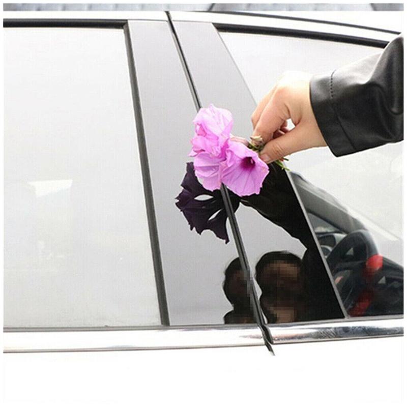 1 Set Car Door Window Pillar Posts Cover Trim Decal Fit for Infiniti G35 G37 Sedan 2002-2009 2010 2011 2012 2013 Gloss Black