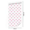Hearts Wallpaper White and Powder Pink 50x1000