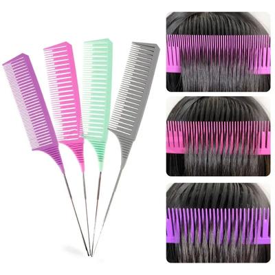 3-teiliges Haarbürsten-Set für Haarstyling-Kämme, Kamm-Set zum Färben, Färben, Salon-Werkzeug, zum Schneiden, Hervorheben, Weben, Schneiden