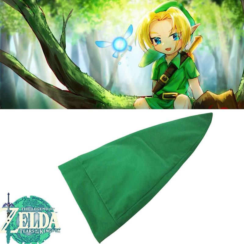 Cappello Cosplay Link The Legend Of Zelda Cappellino Verde di Qualità Premium