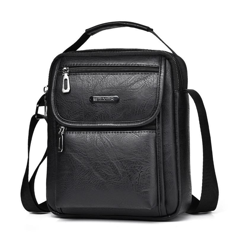 New portable shoulder bag for men's crossbody bag that can hold an 8-inch computer