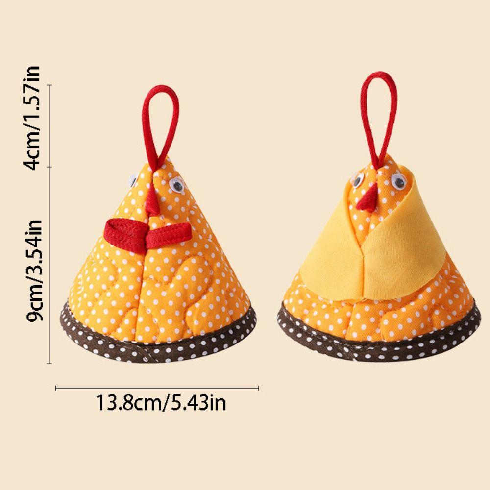 Chicken-shaped Triangle Pot Handle Cap Non-Slip Pot Handle Ear Cap  Hot Dishes Protection