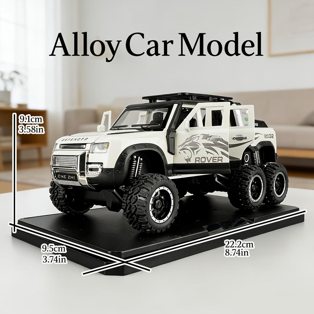 1:Scala 24 per LAND per RoveR Defender 6x6 Modello da Collezione in Lega di Zinco pressofusa Auto Replica Altamente Dettagliata Fuoristrada per Decorazione Casa Ornamento da Scrivania