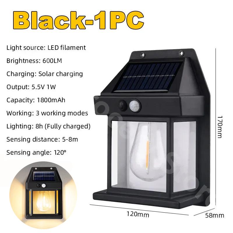 

Powerful Solar Wall Light Outdoor Waterproof Motion Sensor LED Lamp House Garden Fence Decoration Solar Energy Wall Lantern 1PC