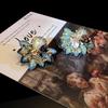 Elegant Vintage Retro Backflow Earrings: Haute Couture Runway Style